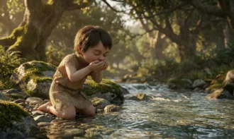 freepik__cinematic-medium-shot-of-a-primitive-child-kneelin__51437